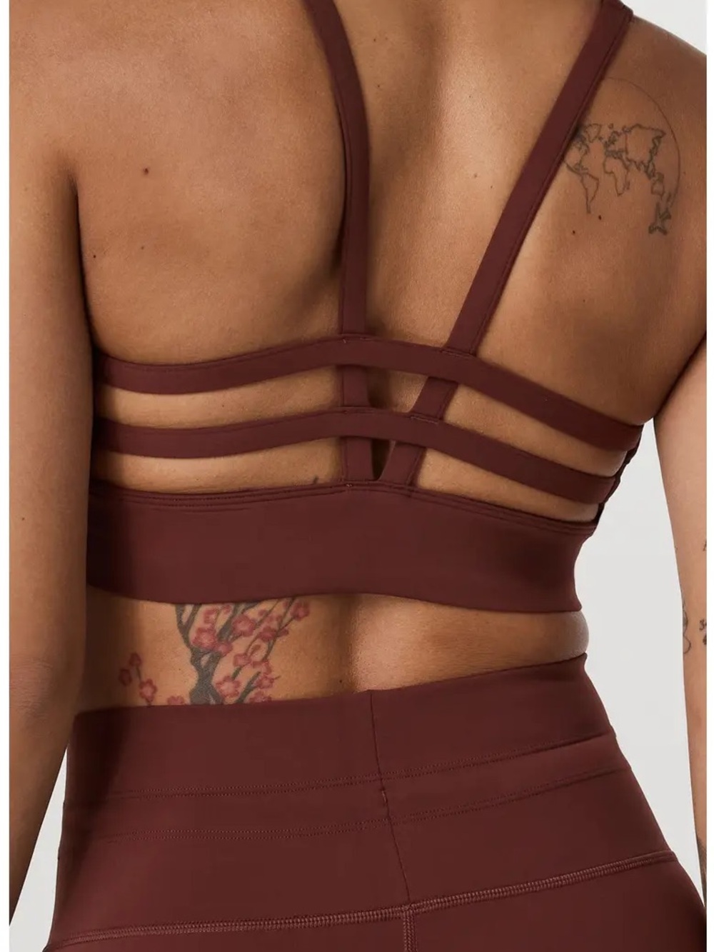 Vuori Yosemite Longline Sports Bra - Burnt
Sienna Brown